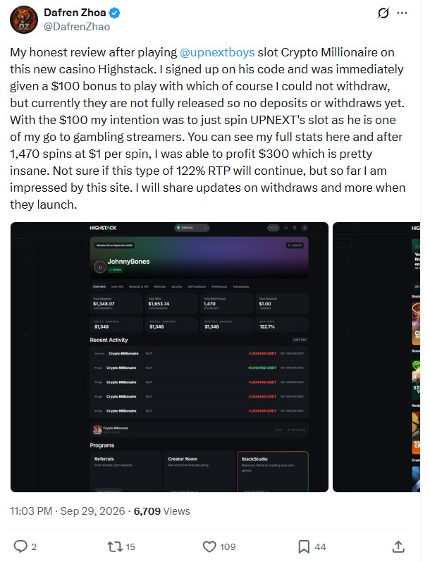 Player review on X